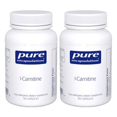 Pure Encapsulations 左旋肉鹼無麩質膠囊, 2個, 120 件