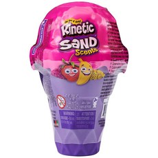 Kinetic Sand 향 118.3ml(4온스) 아이스크림 콘 용기 2가지 색상의 자연유래 향 (스타일은 다를 수 있음) 340608, Kinetic Sand 향, 118.3ml(4온스) 아