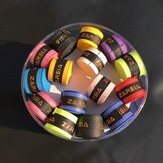 60pcs ZARSIA 블랙 컬러 테니스 오버 그립 압력 포인트 라켓 드라이 느낌 미끄럼 방지 흡수, assorted colors