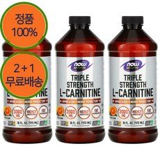2+1 나우푸드 L-카르니틴 3000mg 액상 473ml(감귤맛), 473ml