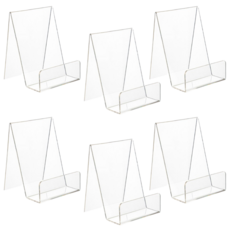 마미루 다용도 책꽂이 아크릴 스탠드 진열대 6개, 투명