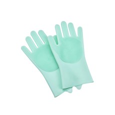 毛孩洗澡神器 寵物洗澡手套 寵物按摩手套 狗狗貓咪通用洗澡刷 寵物美容護理手掌清潔刷, 【洗澡手套】綠, 1個