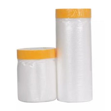 養生膠帶 家具遮蔽防塵膜 噴漆遮蔽 和紙PE膜, 1個, 橘色【弱黏】,寬55cm長20M(超商限20捲)