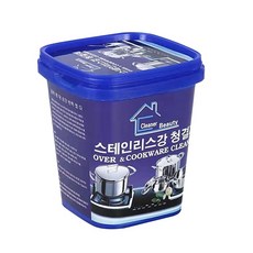 不銹鋼清潔去汙膏500g 除鏽劑 除銹拋光 清潔劑 去汙膏 去污除銹清潔劑 清潔膏 去汙清潔劑 韓國 去焦漬 去除污垢, 1個, 不銹鋼清潔去汙膏500克, 500g