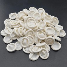 손가락 커버 내마모성 미끄럼 방지 고무 작업용 손톱 보호 통증, 1개, 1. 100pcs