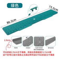 씽크대물막이 실리콘수전매트 차단 커버 씽크대 간편 뚜껑 라이트그레이, 1개, 다크 그린