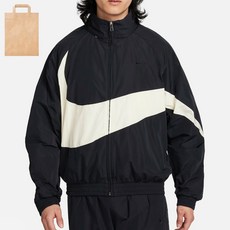 나이키 남성 스우시 후드 바람막이 블랙 FB7878-010 종이쇼핑백 증정