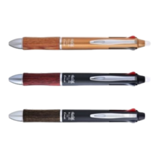 百樂 PILOT LKFB-2SEF 木紋三色魔擦筆 0.5mm, 1個, 深棕色 (DBN)