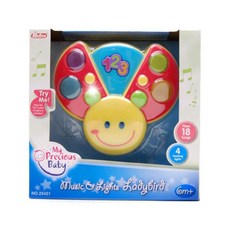 아기 무당벌레 뮤직플레이 미니라이트 돌장난감, 1개, 혼합색상