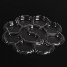 一次性調色盤 顏料盤 100個裝 幼兒美術繪畫石膏娃娃擺地攤顏料盤, 1個, 十格【小號】10只