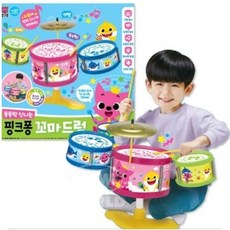 둥둥탁 신나는 핑크퐁 꼬마 드럼, 1개, 핑크 외