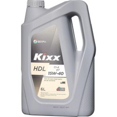 GS칼텍스 엔진오일(디젤) Kixx HDL CI-4/E7 15W-40_3/6L, 1개