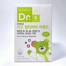 [웰꼼베베] 닥터 에디션 키즈 멀티비타 리퀴드 10ml x 30포 (1개월분), 300ml, 1개