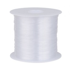 클리어 나일론 와이어 낚시줄 0.4mm 약 40m 롤 비즈 공예 DIY 쥬얼리 재료