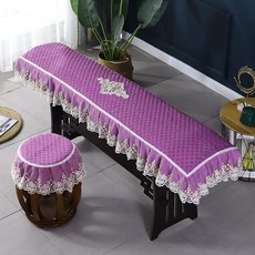 天逸格190g/m²加厚防塵古箏罩簡約現代中國風家用, 名勝紫（琴罩加凳罩）+送指甲, 1個