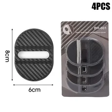 범용 자동차 도어 폐쇄 충격 방지 플라스틱 쿠션 음소거 흡수 장치 보호 커버 래치 액세서리 4pcs, 02 Black - 4pcs