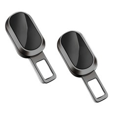 어반카 프리미엄 연장 안전벨트 클립, 라운드블랙, 2개