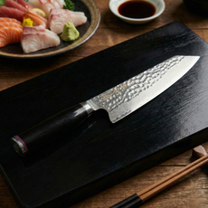 명인 조상진 운결도 다마스커스칼 67겹 주방칼 요리사 칼 키리츠케칼, 1개, 웨스턴핸들