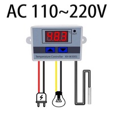 1PC 컴퓨터 디지털 조절기 제어 컨트롤러 디스플레이 스위치 온도, 1PC AC 110 220V