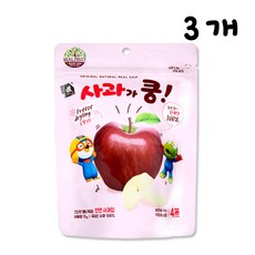 리더스인팜 뽀로로 동결건조 과일칩 사과가 쿵, 3개, 15g