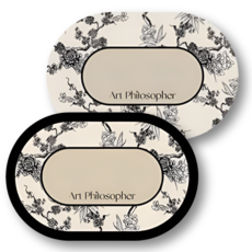 DUGNSTUDIO 4세대 북유럽 방수 식탁 테이블 매트 2P, 2개, 45 X 30 cm, 노엣지+블랙엣지