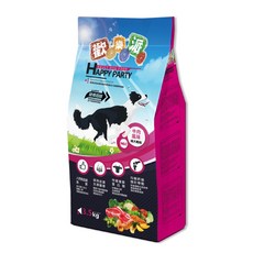 歡樂派 HAPPY PARTY 成犬飼料 牛肉口味 3.5kg 台灣製造 優質配方, 1個, 牛肉