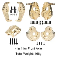 TRX4 황동 포털 액슬 드라이브 하우징 1/10 RC 크롤러 헤비 듀티 카운터 웨이트 세트, 16 4 in 1 GD-F-C, 1개