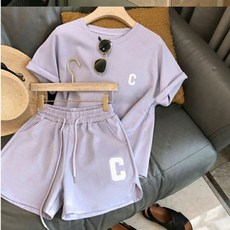 運動套裝 短袖短褲兩件式