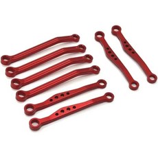 WPL C64 C641 금속 차체 연결봉 풀로드 세트 116 RC카 업그레이드 부품 예비 액세서리 RC 액세서리은색, 빨강