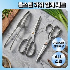 킹크랩도 자르는 초강력 올스텐 집게&가위 세트 (가위2종 집게1종 총3P), 1개