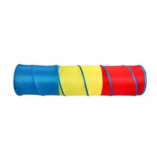 [아페페] 신체활동교구 1.8m 일자 터널놀이 텐트 대근육발달 어린이집 체육교구 KR4245 놀이텐트 접이식터널, 삼색(1452)
