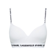 칼 라거펠트 로고 언더밴드 패디드 브라