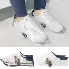 깔끔더하기 미용실 신발커버 보호 덮개, 1세트, 투명가드-L
