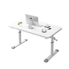 수동 모션데스크 학생 서서일하는 일하는 서서 스탠딩 높낮이, 상세페이지 참고, 4. 흰색 단독 책상 120x60