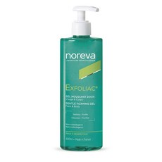 Noreva 노레바 exfoliac 엑스폴리악 젠틀포밍젤 400ml 프랑스 대용량 클렌징, 1개