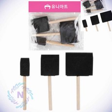 도장찍기 스펀지 3종세트 1번 스폰지브러쉬 물감스펀지