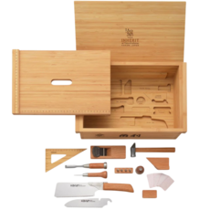 日本角利 兒童木工工具套組 兒童安全木工體驗組 手作DIY玩具, 1箱, 工具套組