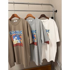 音速小子聯名長袖T恤 潮流印花設計
