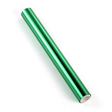 도자기전사지 색종이 도자기용전사지 호일 종이 핫 스탬핑 호일 롤 핫 스탬핑 홀로그램 열전달 t-셔츠 철 인쇄 diy 공예 뜨거운 feating 호일, 19.3cm x 5m 녹색, 1개