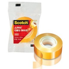 3M 스카치 550R 다용도 테이프 리필 12mm x 30m, 1개