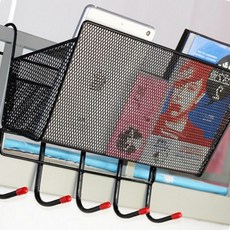 침대 정리함 걸이 바구니 수납 바스켓 철제 선반 장난감, 침대바구니_기본형_블랙, 상세페이지 참조, 1개