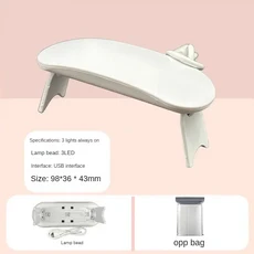 젤 광택을위한 휴대용 USB 충전식 네일 건조기 UV LED 라이트 네일 아트 도구가있는 빠른 매니큐어 기계, 1