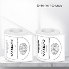 미니 라벨 BLUETOOTH 메이커 스티커 프린터 자체 기계 접착 잉크 없음 무선 P50 LIFE 열전 휴대용, 2PK 50 80mm