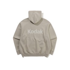 코닥 KODAK 에센셜 스노우워싱 기모 후드 집업 BEIGE