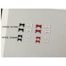 넥타이리본 파츠 8종 20개입, 화이트(소), 1개, 화이트(소)