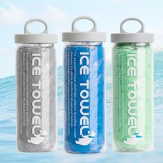 원이네 곰돌이 아쿠아 습식타월 대형 85 x 33 cm + 보관케이스 세트, 민트+민트, 2개