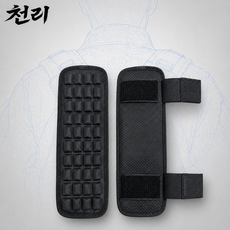 천리 하늘어깨보호대 행군 군대 입대 군인 준비물 군장 어깨패드, 1개, 블랙