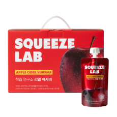 스퀴즈랩 리얼애사비 국내산 사과 착즙 유기농 초모 식초, 20개, 100ml