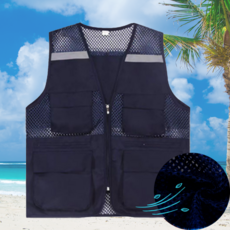 피크플로우 여름 쿨 메쉬 다용도 망사조끼