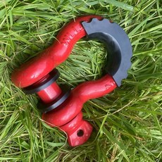 자동차 견인링 차량용 견인 견인고리, 1개, 대형 레드 1개 19t 22mm